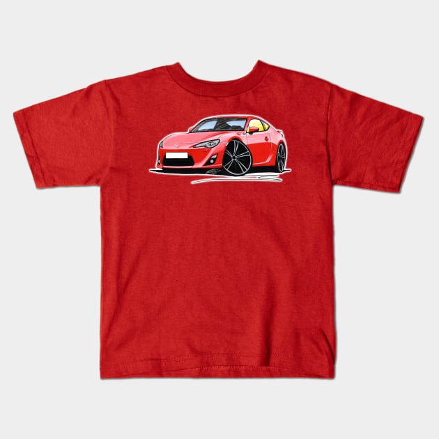 Toyota GT86 Red Kids T-Shirt by y30man5